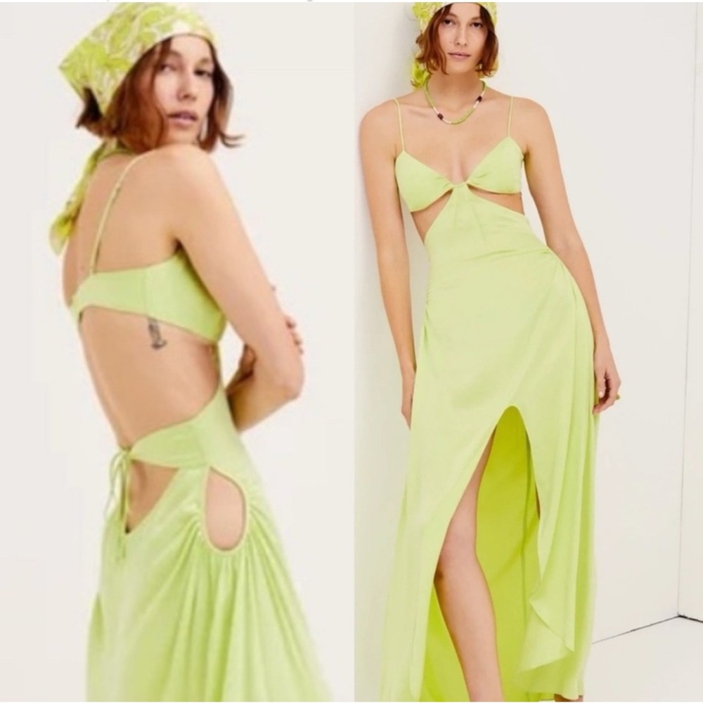 NWT For Love & Lemons Toni Cut Out Maxi Dress‎ Sz Small $297